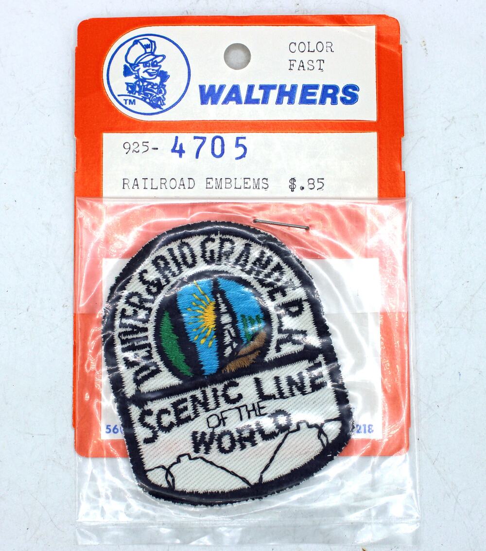 NOS Walthers Denver & Rio Grande Scenic Line of the World Railroad Patch
